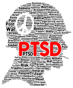 PTSD word cloud shape